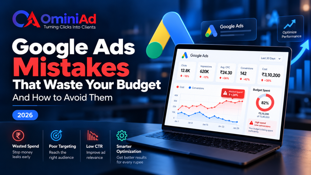 Google Ads Mistakes That Waste Your Budget – OminiAd